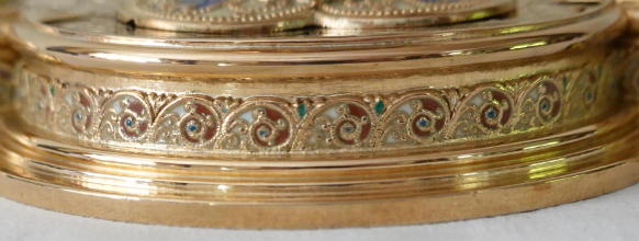 French Antique solid silver Gothic Ciborium